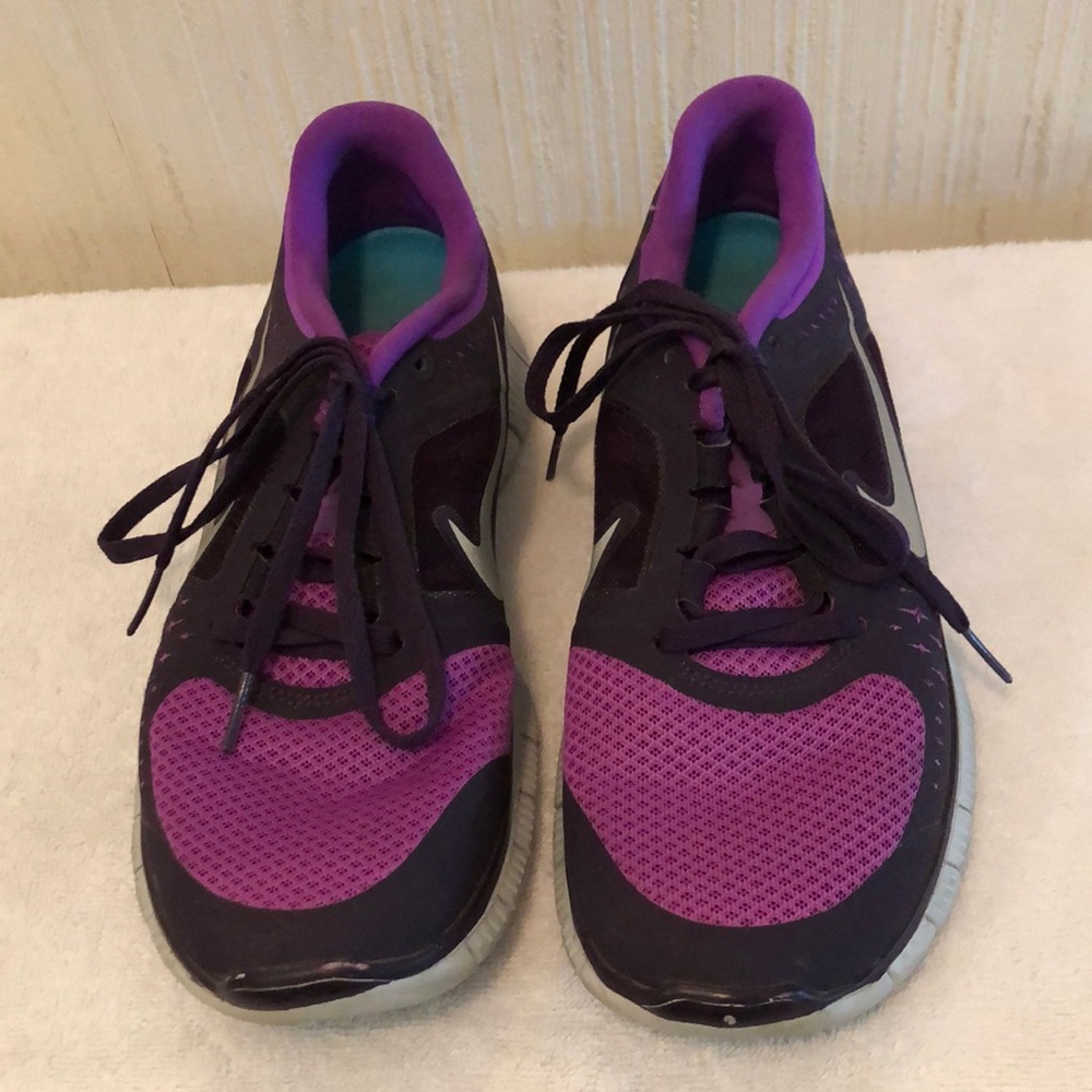 Purple Nike Free run 3, size 8